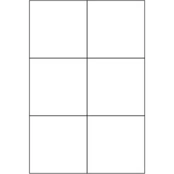 Samolepící etiketa Etikety PRINT 90x90 mm (100xA4) - průsvitný papír