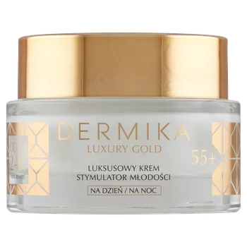 Pleťový krém Dermika Gold 24k pleťový krém stimulátor mládí 55+, 50 ml