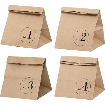 Vánoční dekorace Bloomingville Přírodní papírové sáčky SET/4ks