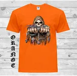 detske-levne-bavlnene-tricko-potisk-smrt-osud Barva: Orange - oranžová, velikost: 128