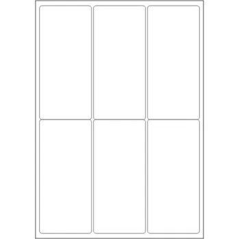 Speciální papír Etikety PRINT 65x142 mm bílé lesklé (100xA4)