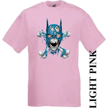 Chlapecké tričko detske-levne-bavlnene-tricko-potisk-batman-lebka Barva: Pink - růžová, velikost: 164