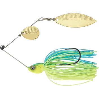 Umělá nástraha CAPERLAN Nástraha spinnerbait spino 14 g modro-světle zelená MODRÁ|ŽLUTÁ