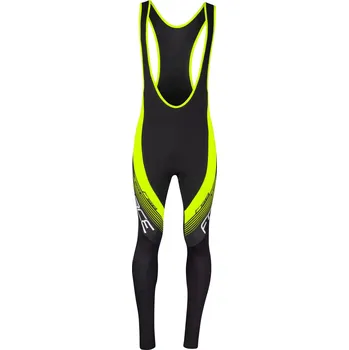 Cyklistické kalhoty kalhoty FORCE F58 se šráky bez vložky,črn-fluo Velikost: vložky črn-fluo M