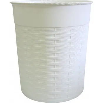 Odpadkový koš MEGA PLAST Mega Plast, koš na papír ratan, 22 x 25,5 cm (bílý)