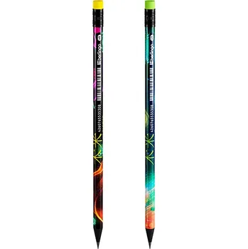 Grafitová tužka Berlingo Tužka Berlingo FUTUREAL černá s gumou ,balení 72 ks 386067