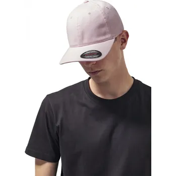 Kšiltovka Jemně sepraná bavlněná kšiltovka Flexfit Dad Cap Barva: Růžová, Velikost: L/XL