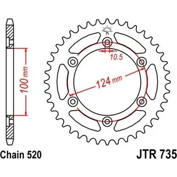 Motodíl Jt sprockets JTR 735-40 Ducati