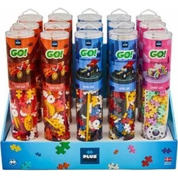 Dětské navlékací korálky PLUS-PLUS OBRAZOVKY BAREVNÝ MIX AUTOMOBILŮ - 15 TUB