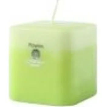 Svíčka Square Single Green flowers - svíčka zelená - UNIPAR