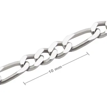 Řetízek Stříbrný řetízek v metráži figaro 2,5 mm