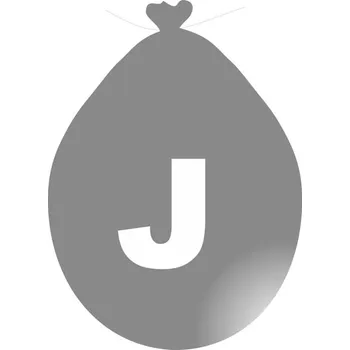 Balónek Balónek písmeno J stříbrné -