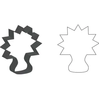 Svíčka Vykrajovátko - Hořící svíčka pocín 65 x 75 mm -