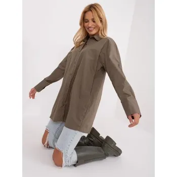 Dámská košile Dámská košile s dlouhým límečkem KORA khaki