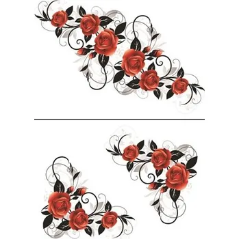 Samolepící dekorace IMPOL TRADE Samolepky na zeď SPN10 růže rozměr 45 x 65 cm