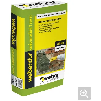 Omítka WEBER dur univerzální 1 mm 5 MPa 25 kg