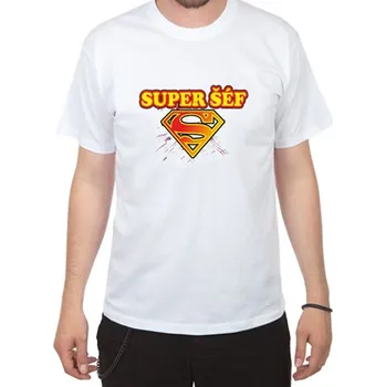 Pánské tričko Tričko Super šéf - velikost M