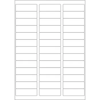 Samolepící etiketa Etikety PRINT 64x21 mm bílé lesklé 170 g/m2 (50xA4)