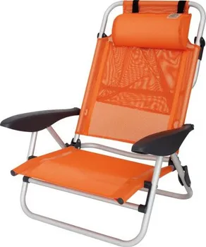 kempingová židle Eurotrail Mallorca plážové křeslo oranžové