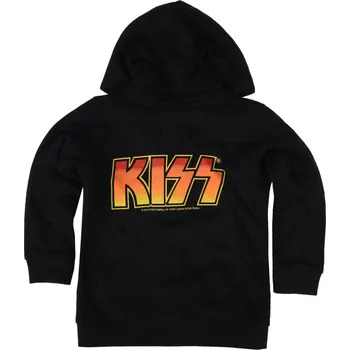 Chlapecká mikina mikina s kapucí dětské Kiss - Logo - METAL-KIDS - 633.39.8.999 - 128