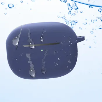 Příslušenství pro sluchátka Silikonové ochranné pouzdro pro Xiaomi Redmi Buds 4 Lite - tmavě modré