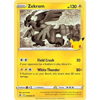 Volný čas Pokémon CEL 010/025 Zekrom - Celebrations
