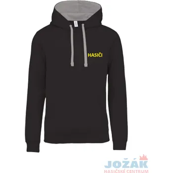 Pracovní kombinéza Mikina černá "klokanka" HASIČI M Ne