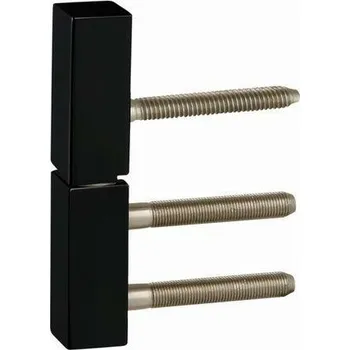 pant TI - Hranatá krytka na závěs - 0251 sada krytek (obsahuje krytku na spodní a vrchní díl jednoho kusu pantu), na průměr pantu 15 mm BOC - Černý chrom lesklý (124)