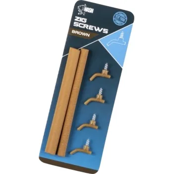 NASH - Rovnátka Zig Screws hnědá 4 ks