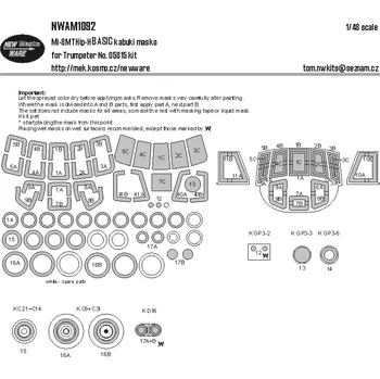 Plastikový model New Ware 1/48 Mask Mi-8MT Hip-H BASIC (TRUMP 05815)