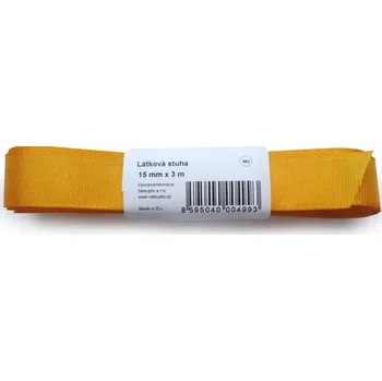 Stuha Látková stuha 3 m Oranžová