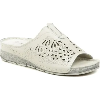 Dámské pantofle Scandi 241-2050-L1 bílé dámské nazouváky EUR 38