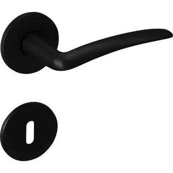 Dveřní kování TI - NOEMI - R 228 5S rozety BB, klika/klika BS - Černá matná (153)