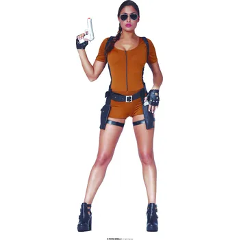 Karnevalový kostým Guirca Lara Croft dámský kostým Velikost: 38 - 40 (M)