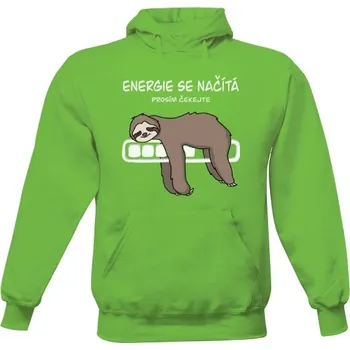 Pánská mikina Pánská mikina s kapucí s potiskem Energie se načítá - prosím čekejte pánské
