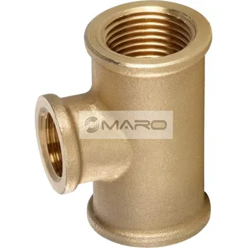 Fitinka T-kus mosazný FFF redukovaný 3/4" x 1/2" x 3/4", T0015