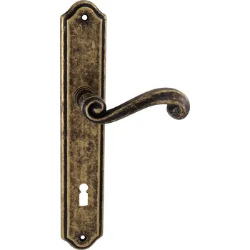 Dveřní kování TI - CARLA - 704 klika/klika, bez otvoru OBA - Antik bronz (46)