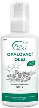 Přípravek na opalování Aromaterapie Karel Hadek Opalovací olej SPF6 100 ml