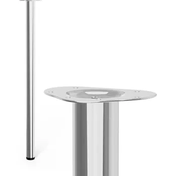 Stolová podnož Walteco Nábytková noha kulatá, průměr 60mm, výška 1100mm, chromová