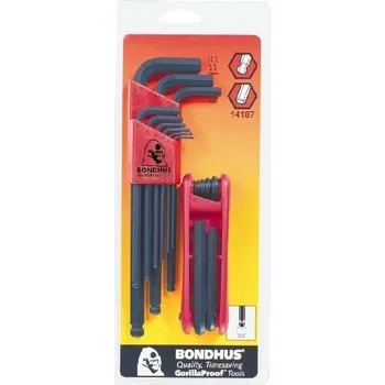 Klíč Sada imbus klíčů 1,5-10,0mm 10999 +12587 BONDHUS