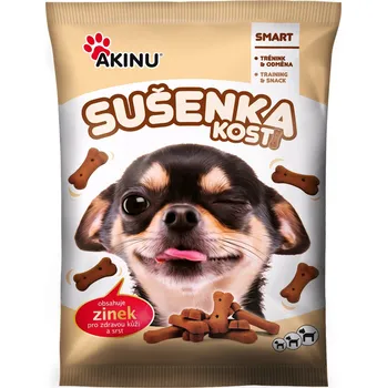 Pamlsek pro psa Akinu Kosti sušenka se zinkem pamlsek pro psy 400 g