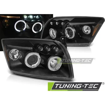 Přední světlomet Tuning Tec Přední světla Angel Eyes LED Dodge Caliber 2006-2012 černá