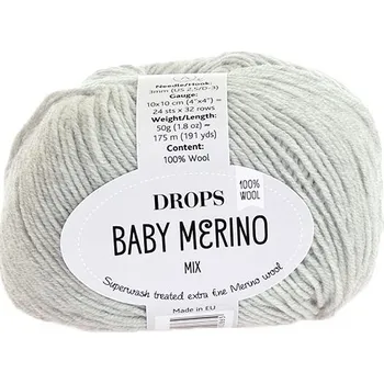 Příze Příze DROPS Baby merino mix 22 - světle šedá
