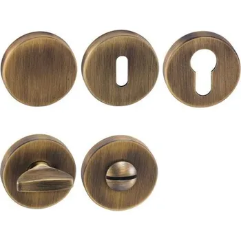 Dveřní kování TI - ROZETA - R rozety PZ OGS - Bronz česaný matný (77)