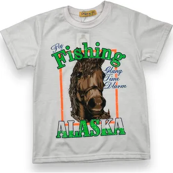 Chlapecké tričko Hplenty Chlapecké bílé tričko s krátkým rukávem 04 Barva: Bílá, Velikost: 128