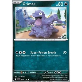 Sběratelská karetní hra Pokémon SV1en 126/198 Grimer - Scarlet & Violet Stav: Near Mint, Verze: REVERSE HOLO