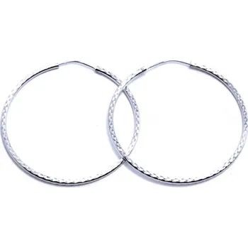 Náušnice Gravírované kruhy Ø 45 mm