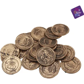 My Other Me Mince ke kostýmu piráta 16 ks Karnevalový doplněk My Other Me Mince ke kostýmu piráta 16 ks