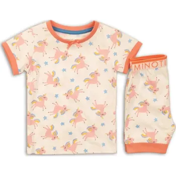 Dívčí pyžamo Minoti Pyžamo dívčí krátké, Minoti, PYJA 28, Jednorožci Vel. 80/86