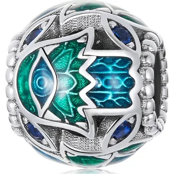 Přívěsek Elenys stříbrný přívěsek Ochranná ruka Fátimy Hamsa